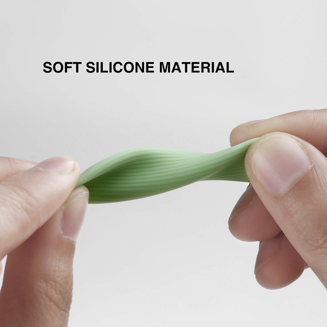 5 Pack iPencil Grips Silicone Holder Sleeve Compatible with Apple Pencil 1st and 2nd Generation (Black, Green, Pink, White, Purple)