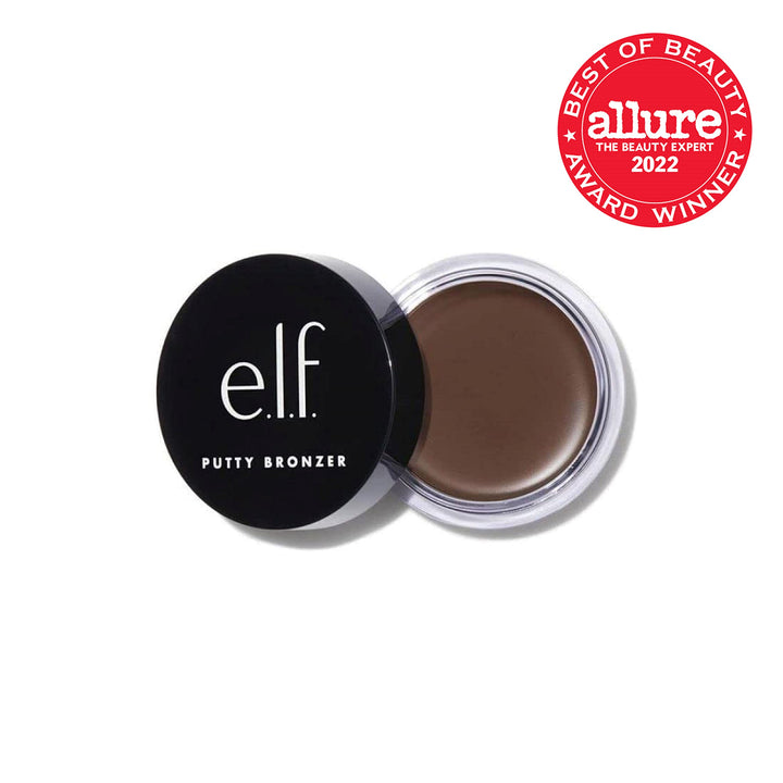 Putty Bronzer, Creamy & Highly Pigmented Formula, Creates a Long-Lasting Bronzed Glow, Infused with Argan Oil & Vitamin E, Beach, Please!, 0.35 Oz