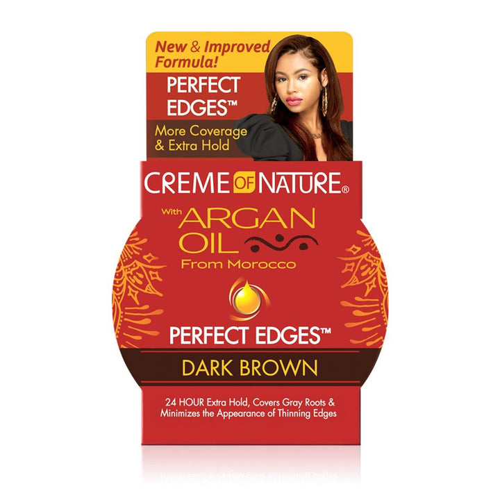 creme of nature argan oil perfect edges dark brown