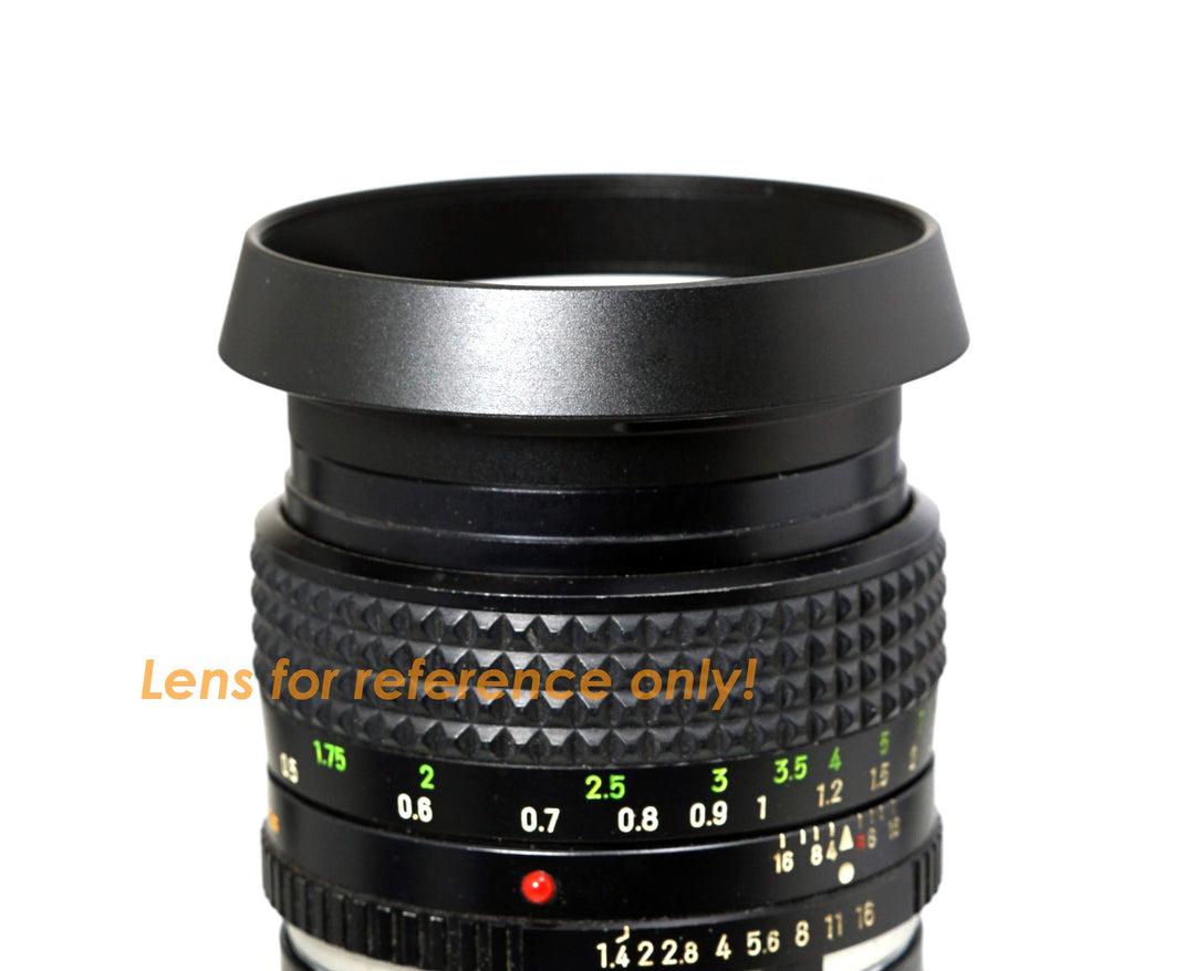 39mm Metal Curved Lens Hood, 39mm Vented Hood, 39mm Lens Hood for Fuji Leica Leitz Panasonic Olympus Panasonic Sony Lens, 39mm Screw-in Lens Hood