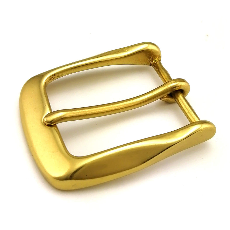 1.5(38mm) Heavy Duty Solid Brass Single Prong Square Belt Buckle