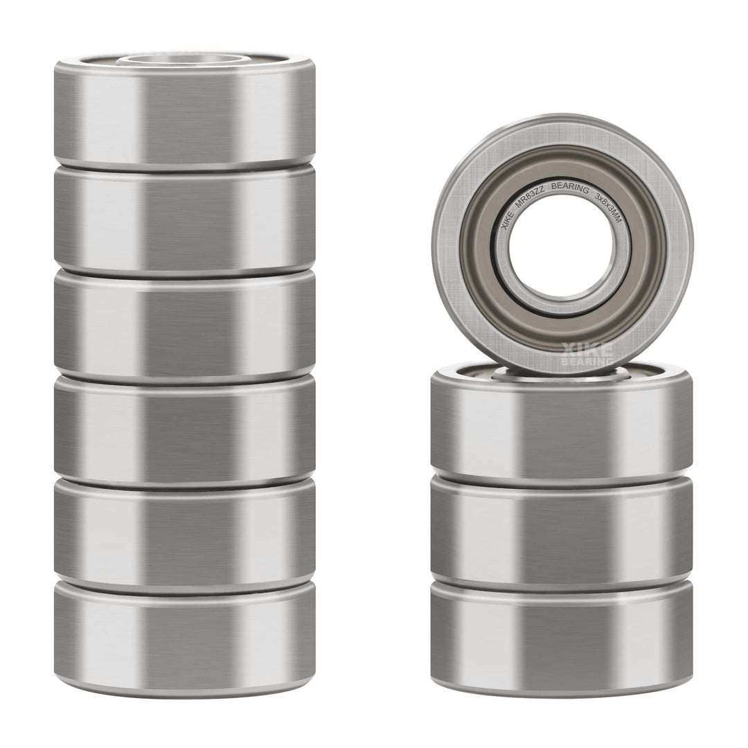 10 Pcs MR83ZZ Bearings 3x8x3mm, Double Shield Seals Metal and Pre-Lubricated, Deep Groove Ball Bearing.