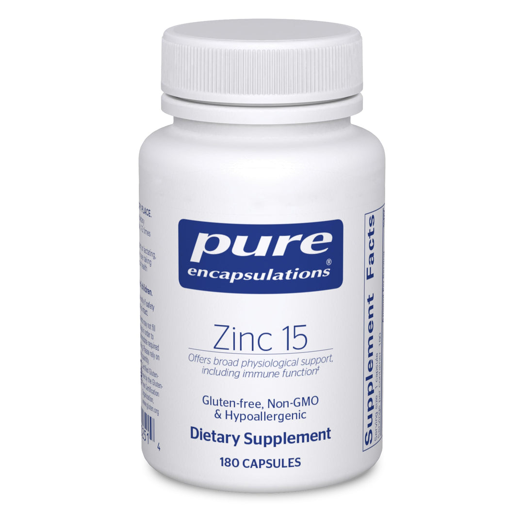 Zinc 15 mg - Zinc Picolinate Supplement for Immune System Support, Growth & Development - for Wound Healing - with Premium Zinc Picolinate - 180 Capsules