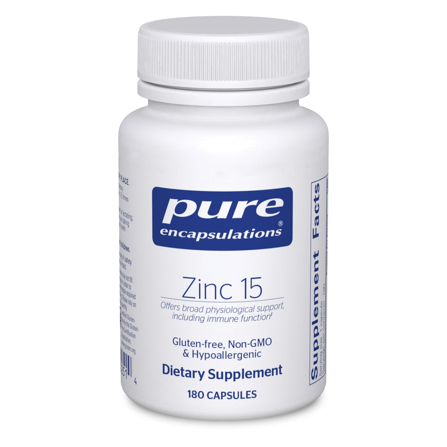 Zinc 15 mg - Zinc Picolinate Supplement for Immune System Support, Growth & Development - for Wound Healing - with Premium Zinc Picolinate - 180 Capsules