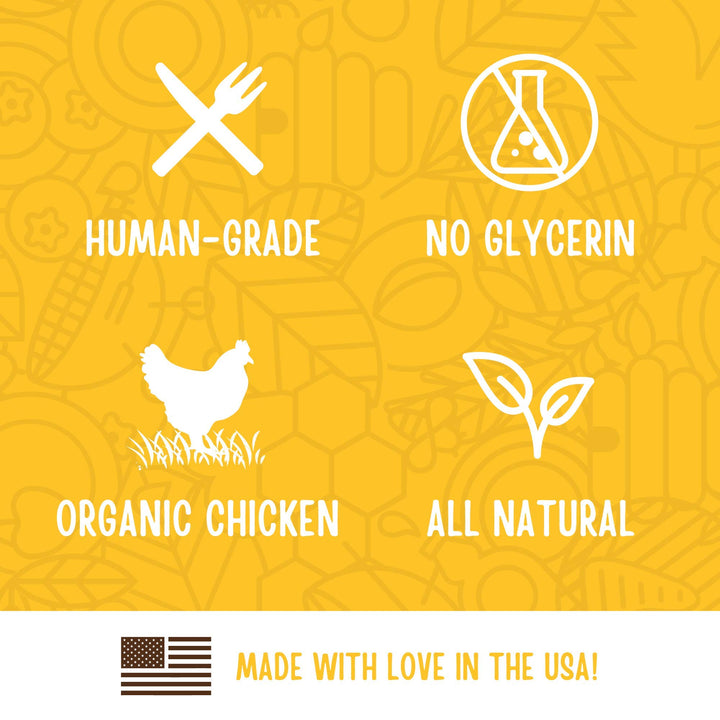 USDA Organic Chicken Training Treats Healthy All Natural Dog Treats Human Grade 175 Treats 6 Ounce (Pack of 1)