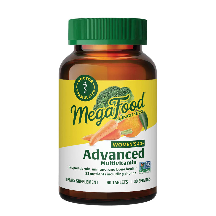 Women's 40+ Advanced Multivitamin for Women - Dr Formulated - Vitamin B, Vitamin D3, Vitamin K2 & Choline - Energy Metabolism; Brain Health & Bone Health - Vegetarian - 60 Tabs (30 servings)