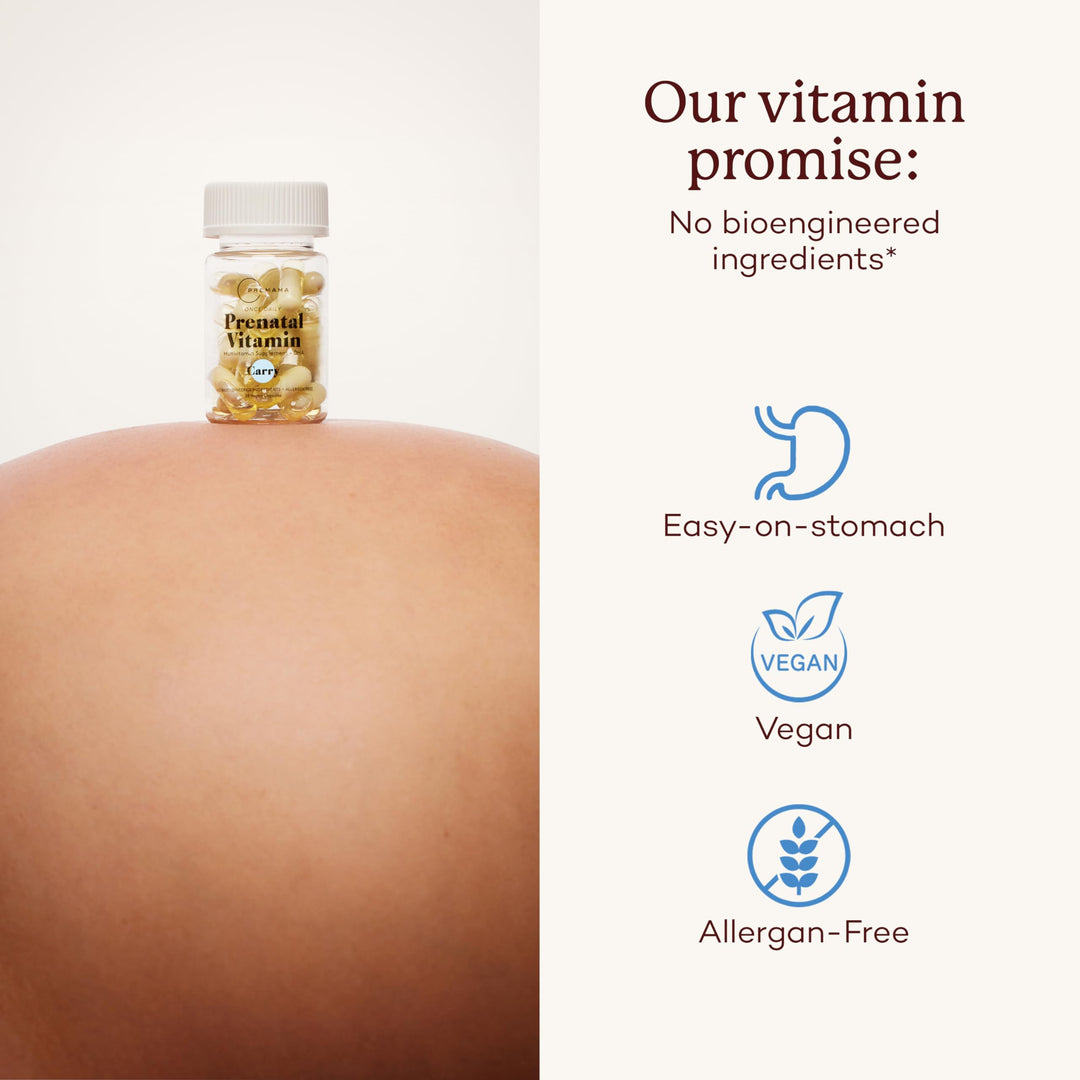 Prenatal Vitamins for Women, Once-Daily Multivitamin Supplement, Includes Folate and DHA, Allergen-Free, 28 Vegan Capsules