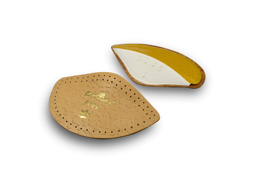 Step 16647 Symmetrical Self Adhesive Arch Support Inserts, Tan Leather, Medium