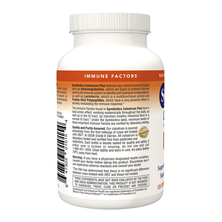 Colostrum 120ct Chewables Plus - Immunity Support for Adult & Kids - Lactoferrin Supplement & Colostrum Protein - Supports Digestion & Gut - 25% lgG Antibodies, Gluten Free - Orange Creme