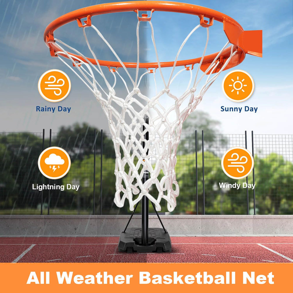 Basketball Net Replacement - Heavy Duty Net in All Weather for Indoor and Outdoor - Fits 12 Loops Rim