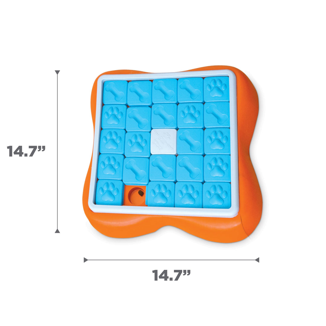 by Nina Ottosson Challenge Slider Treat Puzzle Enrichment Toy, Level 3 Advanced, Multicolored