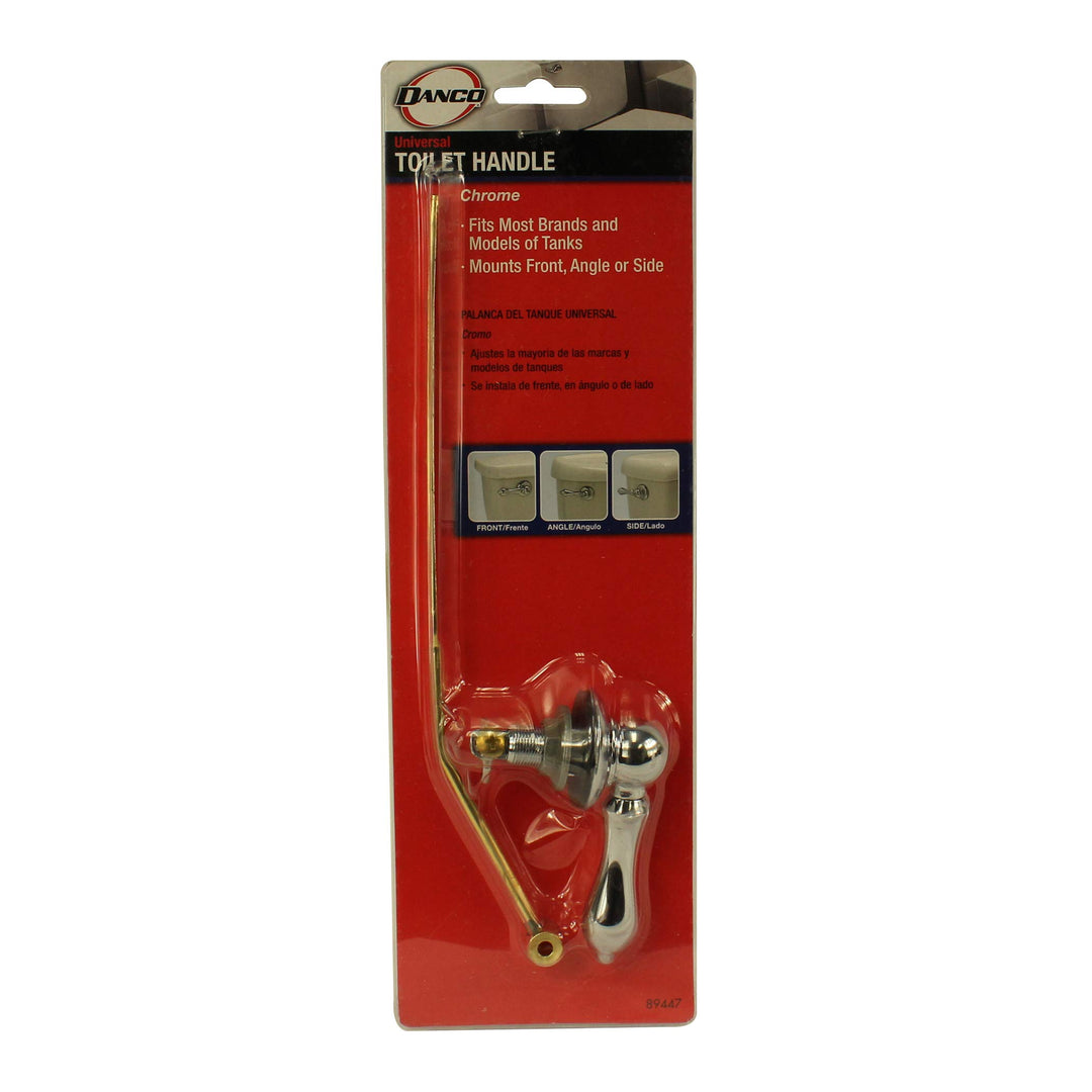 DANCO Decorative Toilet Tank Lever, Right Front/Side Mount Handle Replacement, Chrome Handle (89447A)