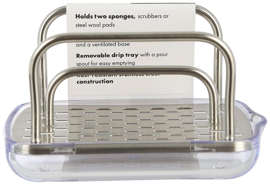 Good Grips Stainless Steel Sponge Holder,Black