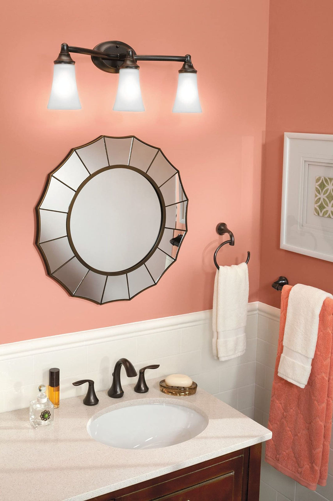 YB2824ORB Eva 24-Inch Bathroom Towel Bar, Oil Rubbed Bronze