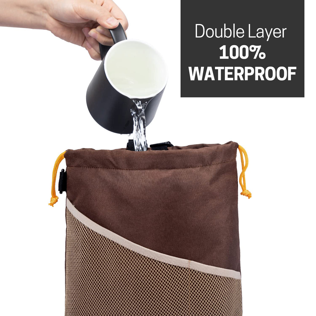 2PCS Car Garbage Can, Hanging Car Trash Bag with Waterproof Leakproof Lining