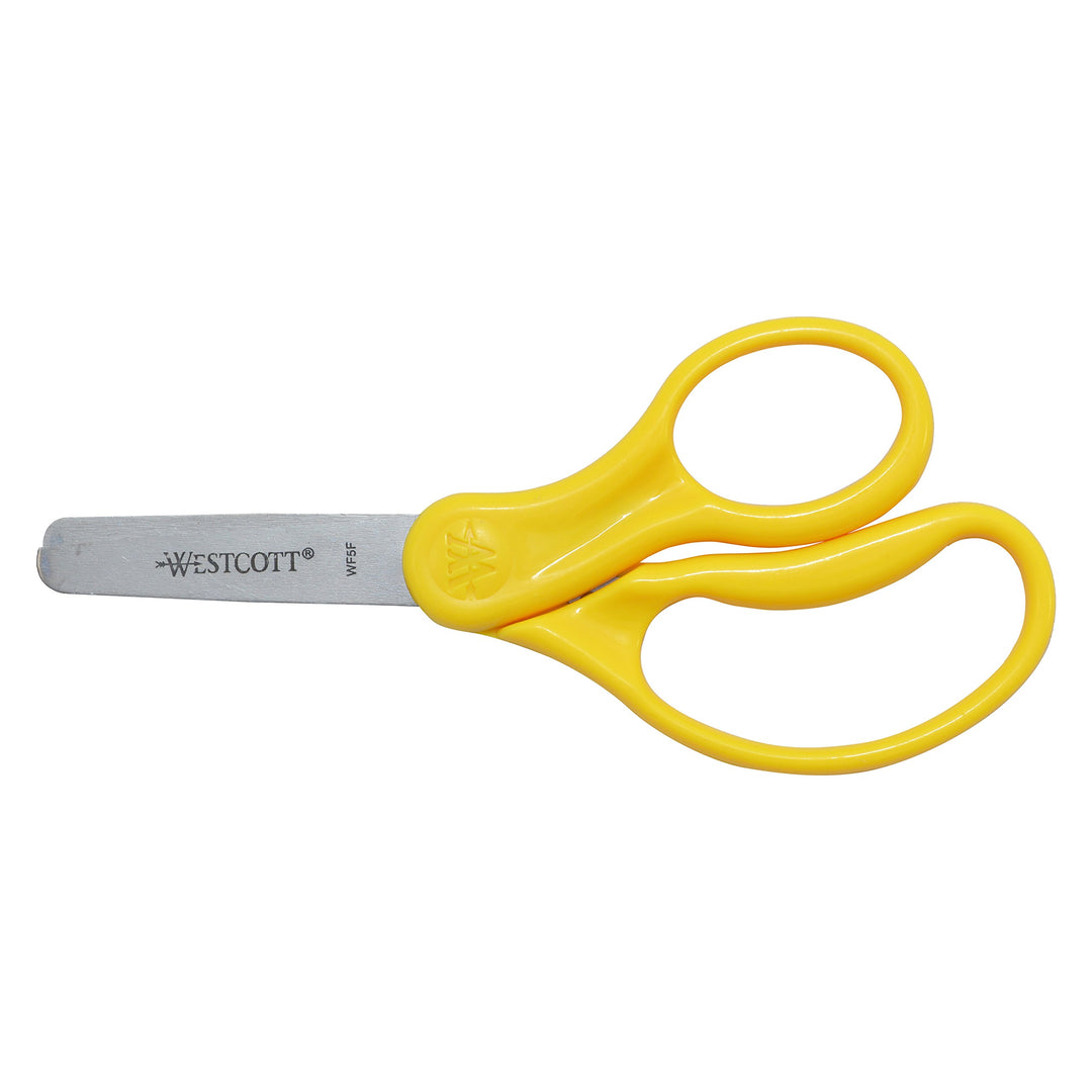 School Left and Right Handed Kids Scissors, 5-Inch, Blunt, Colors Vary (13130)