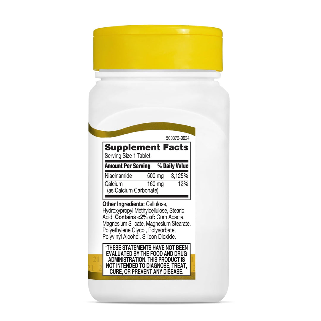 Niacinamide 500 mg Prolonged Release Tablets, 110 Count