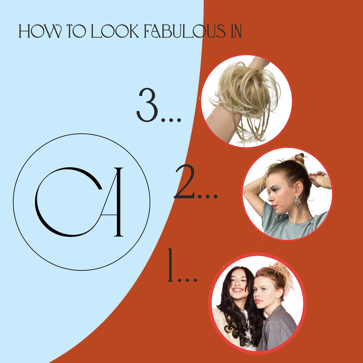 Dark Brown # 2T33 G7D: Prettyshop Hairpiece Hair Rubber Scrunchie Scrunchy Updos Voluminous Wavy Messy Bun Dark Brown # 2T33 G7D