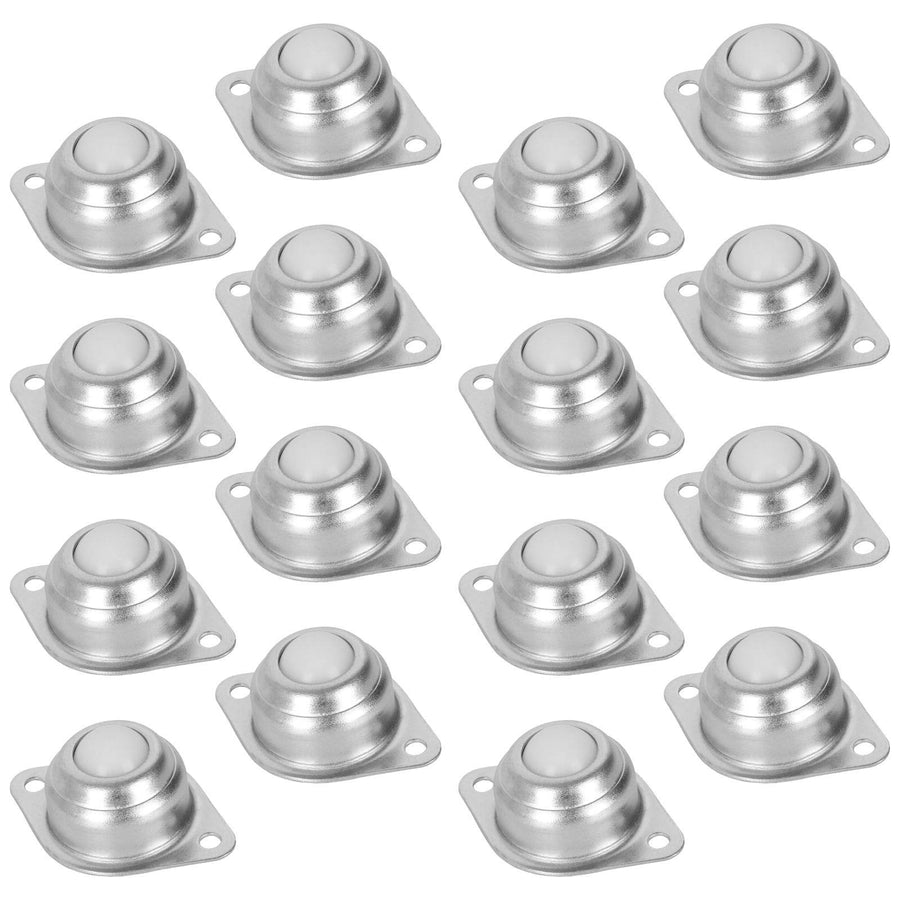 16PCS Roller Ball Transfer Bearing, 5/8 Inch Ball Transfer Unit, Mounted Round Ball Bearings Casters Universal Rotation Ball Caster CY-15A Screw Mounted for Transmission, Furniture, Trolley Screw