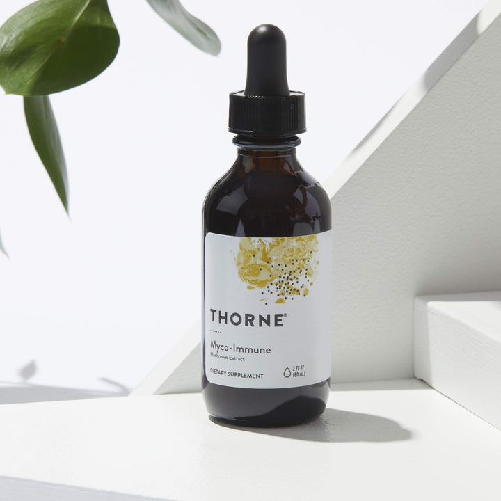 Thorne Myco-Immune - Supports Immune Function with Mushroom Extracts - Dairy-Free Supplement with Vitamins C & D - 2 Fl Oz - 30 Servings