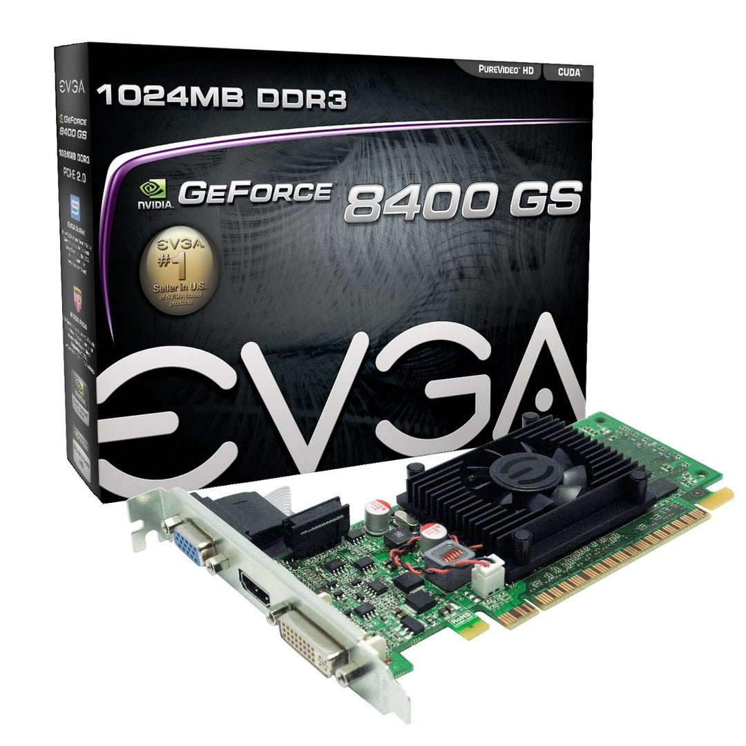 1GB GeForce 8400 GS DirectX 10 64-Bit DDR3 PCI Express 2.0 x16 HDCP Ready Video Card Model 01G-P3-1302-LR