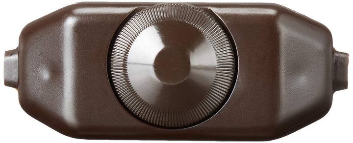 6250-3 200W Incandescent Feed-Through Full Range Lamp Cord Dimmer, Single-Pole, Brown