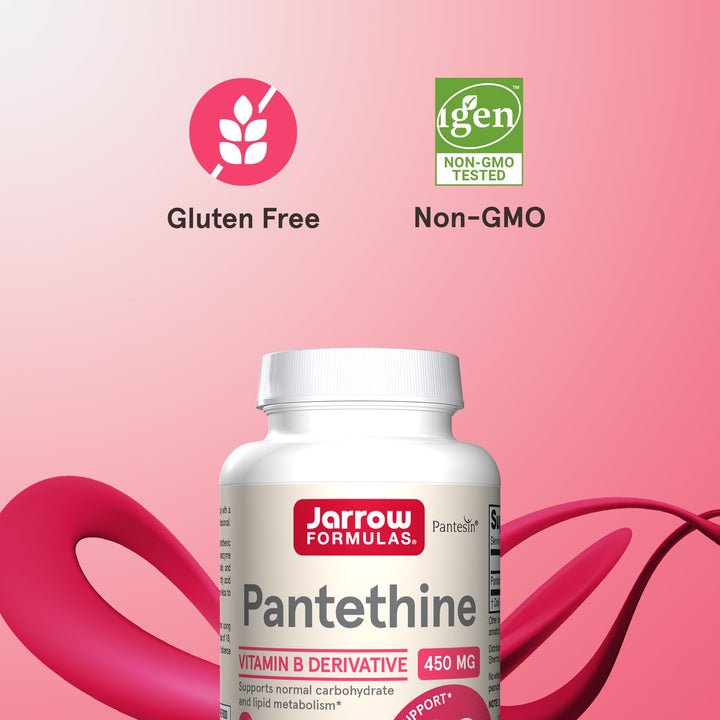 Pantethine 450 mg - Derivative of Vitamin B5 - 60 Servings (Softgels) - Support Heart Health, Carbohydrate & Lipid Metabolism - Coenzyme A (CoA) Precursor - Pantothenic Acid Supplement