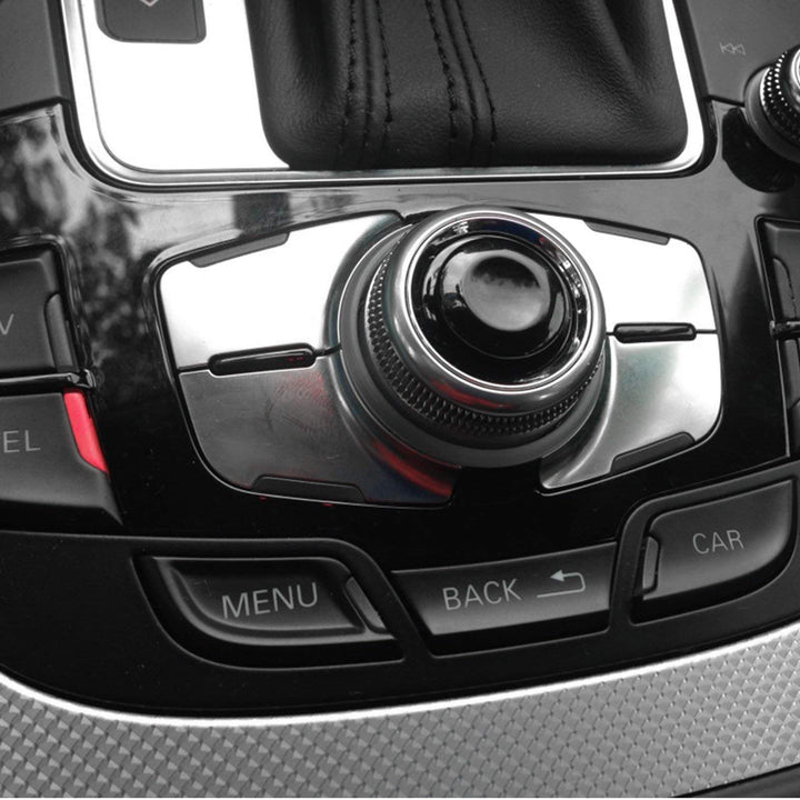 Xotic Tech Navigation Button Joystick Control Center Button Cover MMI Knob Repair Kit Compatible with Audi A4 A5 A6 Q5 Q7 S4 S6 2007-2015