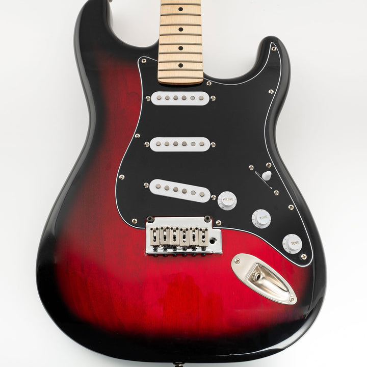 SSS 11 Hole Strat Pickguard Electric Guitar Pick Guards Scratch Plate for Fender USA/Mexican Standard Stratocaster Modern Style Electric Guitar,3Ply Black