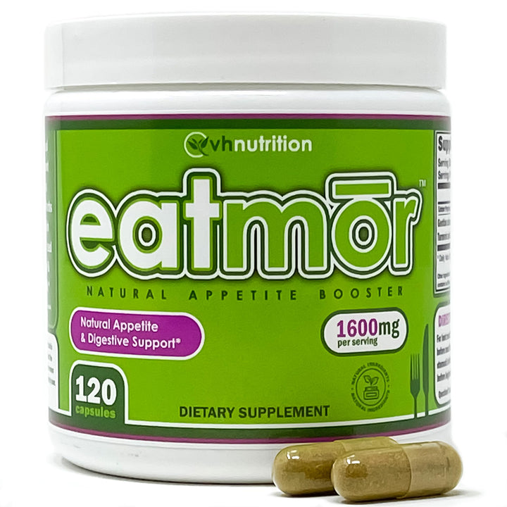 Eatmor | Weight Gain Pills* for Women and Men | Designed for Women with Gentian, Ginger, Alfalfa | 120 Easy-to-Swallow Capsules