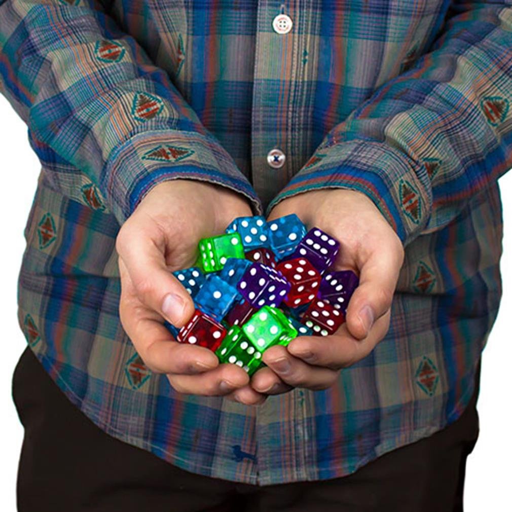 100 Count 19mm Dice (Blue)