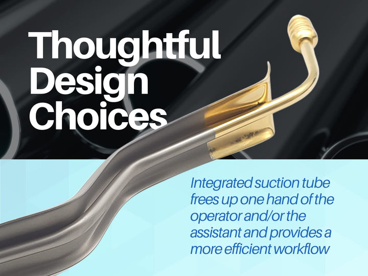 Minnesota Cheek Retractor with Suction Gold Plated Surgical Dental Instruments ARTMAN Brand by Wise Linkers