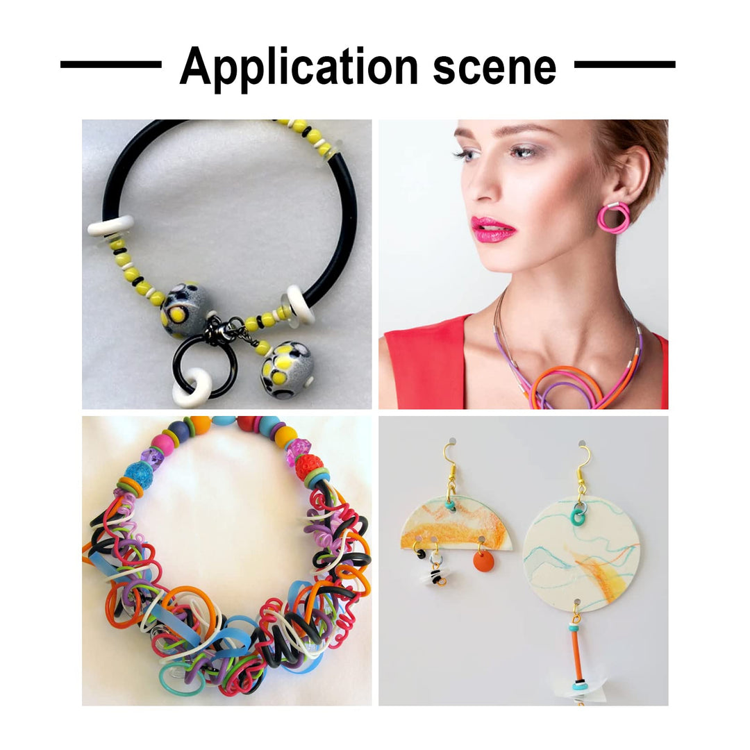 Pandahall 54.68 Yards/Roll 2mm Hollow Pipe Tubuing Rubber Cord with 1mm Hole Solid Rubber Tube Cord with Plasic Spool (Camellia)