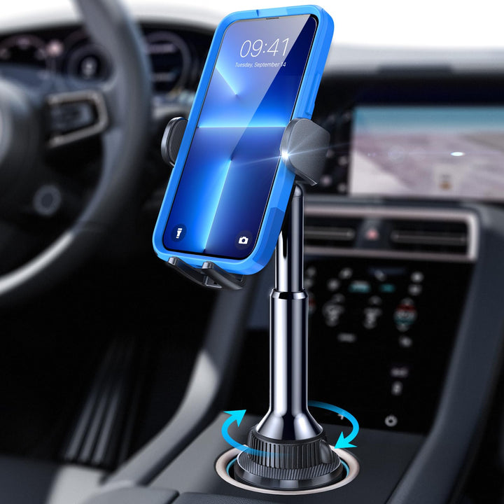 Cup Holder Phone Holder No Shaking Cup Phone Holder for Car Mount Rock Solid Car Phone Holder, Trucks, SUVs, Compatible with iPhone 16 15 14 13 Plus Pro Max Samsung S24 All 4-7'' Phone