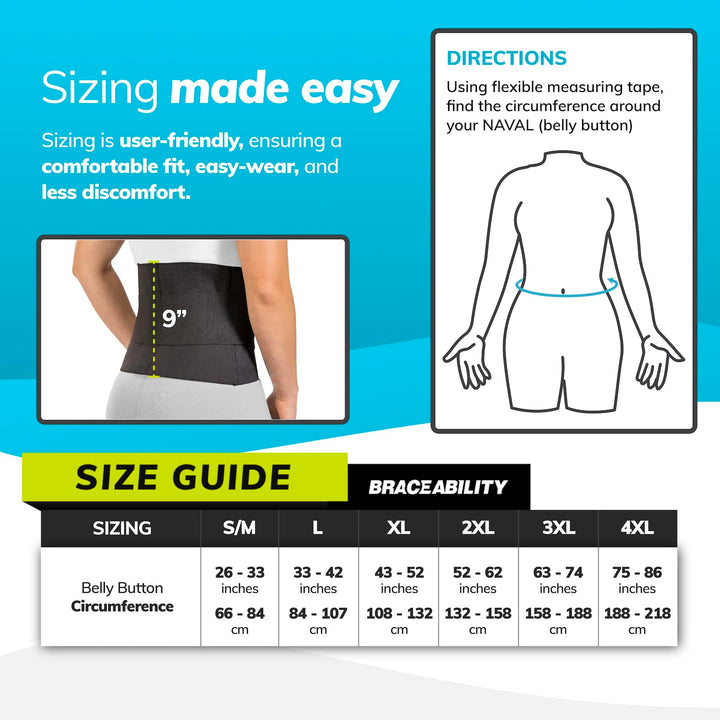 Elastic Low Back Brace - Compression Lower Back Support Belt for Sciatica, Heavy Lifting at Work, Herniated Disc, Workouts, Sleeping, Lumbar Support, Back Pain in Women and Men (S/M)