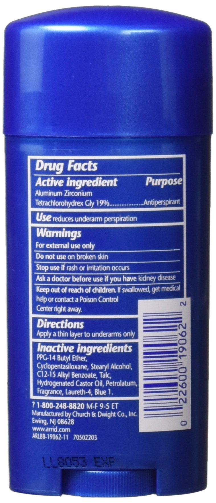 XX Wide Regular Solid Antiperspirant & Deodorant Stick 2.7 oz (Pack of 6)