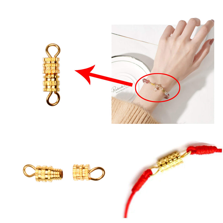 300x Barrel Screw Clasps - Use for Jewelry Making and Repair - Recommended Connector for DIY Necklaces, Bracelets, Anklets - 4 mm x 15 mm - Silver/Gold/Stainless Steel