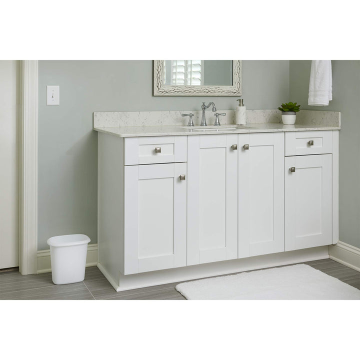 6 Quart 1.5 Gallon Traditionally Shaped Heavy Duty Lightweight Bedroom, Bathroom, and Office Wastebasket Trash Can (2 Pack)