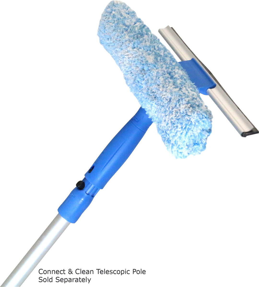 Unger Professional 6 Window Cleaning Tool: 2-in-1 Microfiber Scrubber and Squeegee