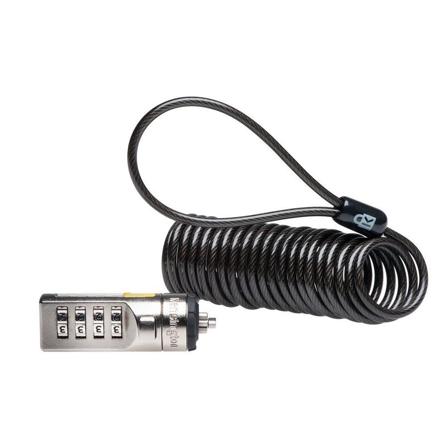 Portable Combination Cable Lock for Laptops and Other Devices - Black (K64670AM)