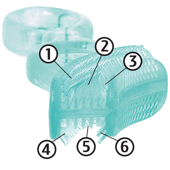 Baby Buddy Baby's 1st Toothbrush Stage 4 for Babies/Toddlers, Kids Love Them, Clear, 2 Count