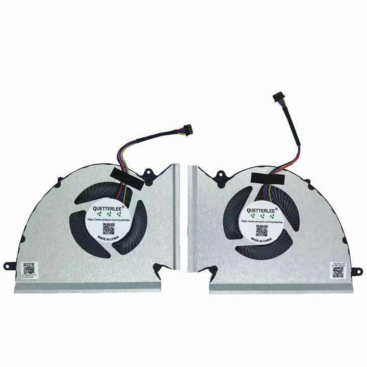 Replacement New Laptop CPU + GPU Cooling Fan for MSI GE76 GP76 WE76 MS-17K3 MS-17K2 MS-17K1 Series PABD1A010SHL-N452 PABD1A010SHR-N451 DC12V 0.6A Fan
