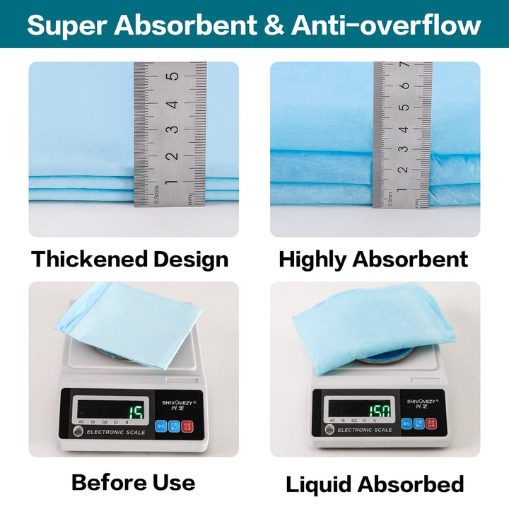 Dog and Puppy Training Pads, 13”×18” Disposable Dog Pee Pads, 100/Counts Ultra Absorbent & Leak-Proof Pet Underpads, Dry Quickly Pee Pad for Dog Cats Rabbits or Other House Training Pet