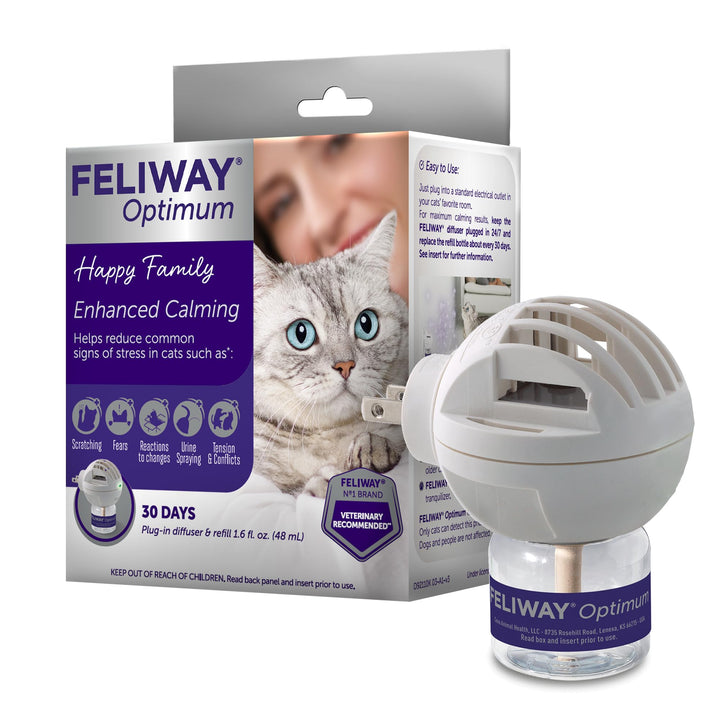 Optimum Cat, Enhanced Calming Pheromone Diffuser, 30 Day Starter Kit (48 mL)