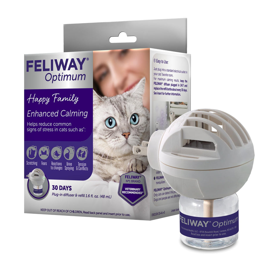 Optimum Cat, Enhanced Calming Pheromone Diffuser, 30 Day Starter Kit (48 mL)