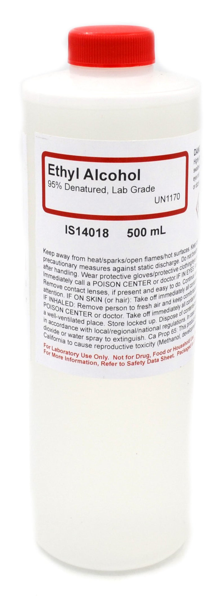 Innovating Science 95% Ethyl Alcohol, 16oz - Denatured Ethanol Alcohol - Laboratory-Grade, Not for Topical Use - The Curated Chemical Collection
