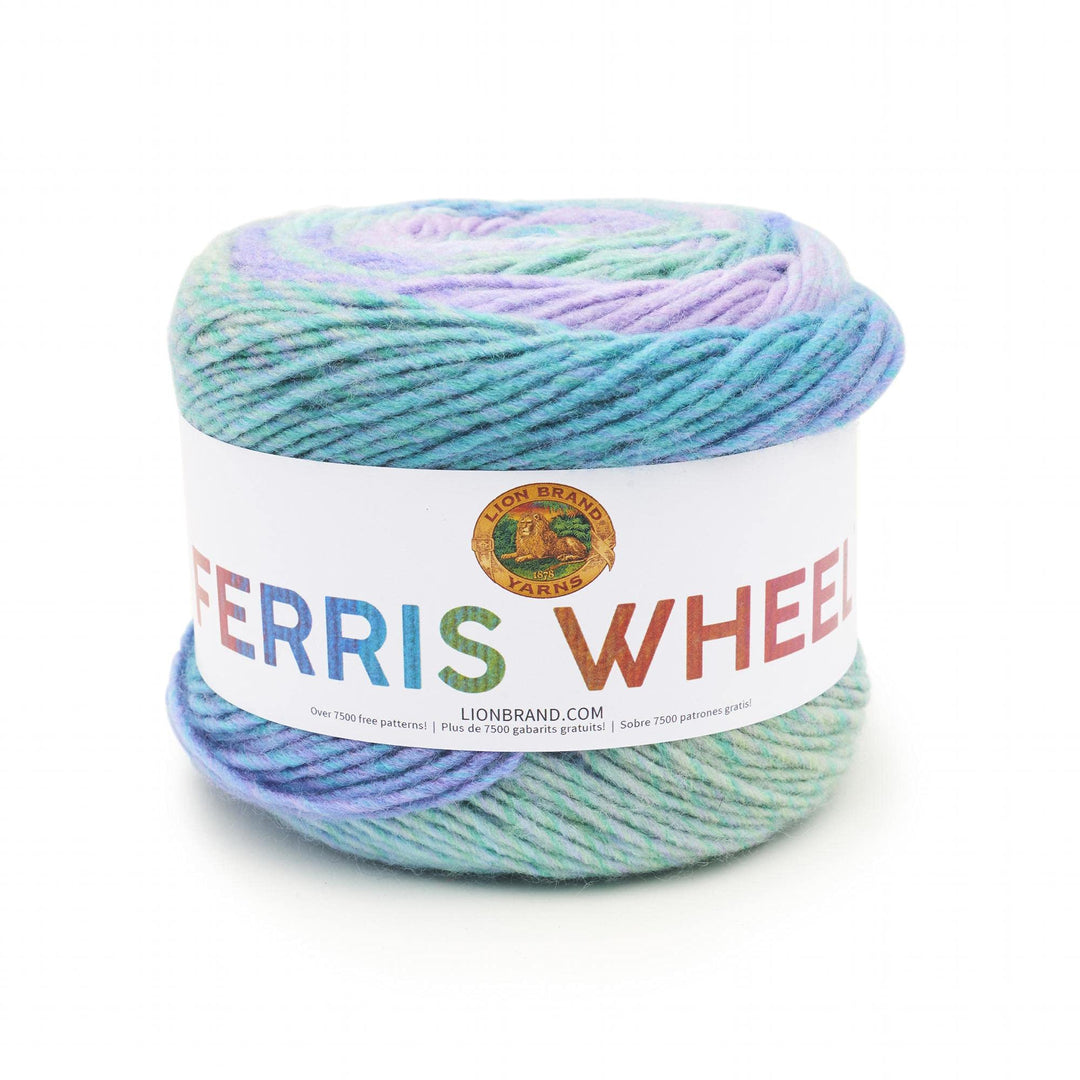 Ferris Wheel Yarn, Multicolor Yarn for Knitting, Crocheting, and Crafts, 1-Pack, Cotton Candy
