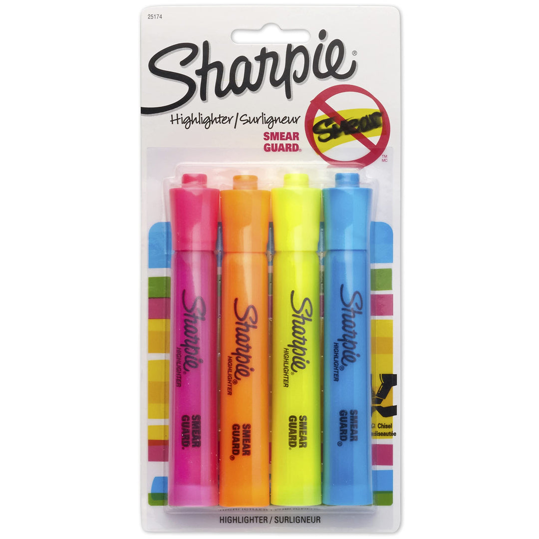 Accent Tank-Style Highlighters, 4 Colored Highlighters (25174PP)
