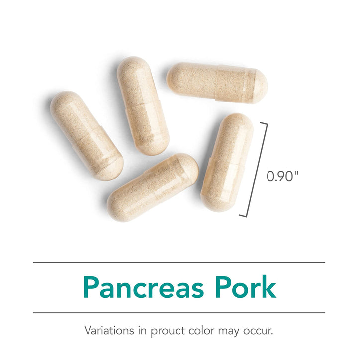 Pancreas Pork 425mg Supplement - Pancreas Natural Glandular, Pancreatic Enzymes, Digestive Enzymes for Pancreas, Amylase, Protease, Lipase, Hypoallergenic - 60 Count