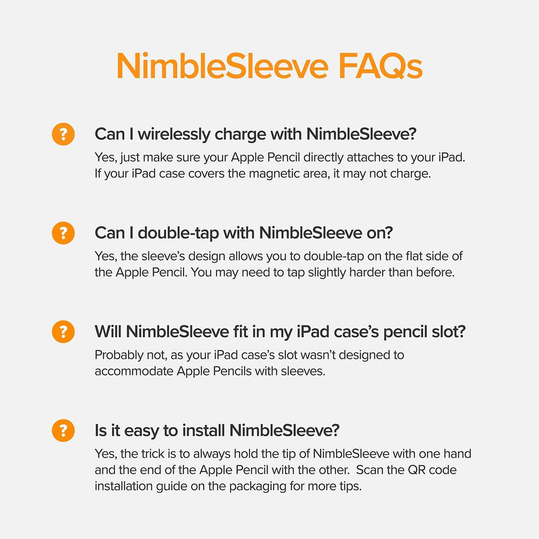 Designs NimbleSleeve Premium Silicone Case Holder Protective Cover Sleeve Compatible with iPad Apple Pencil Pro and 2nd Generation Only (Sage)